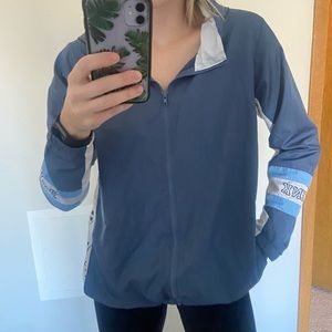 PINK lightweight zip up hooded jacket